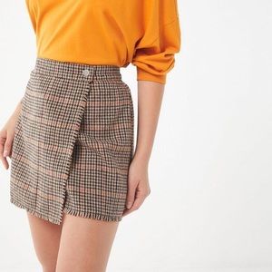 Urban Outfitters Plaid Wrap Skirt